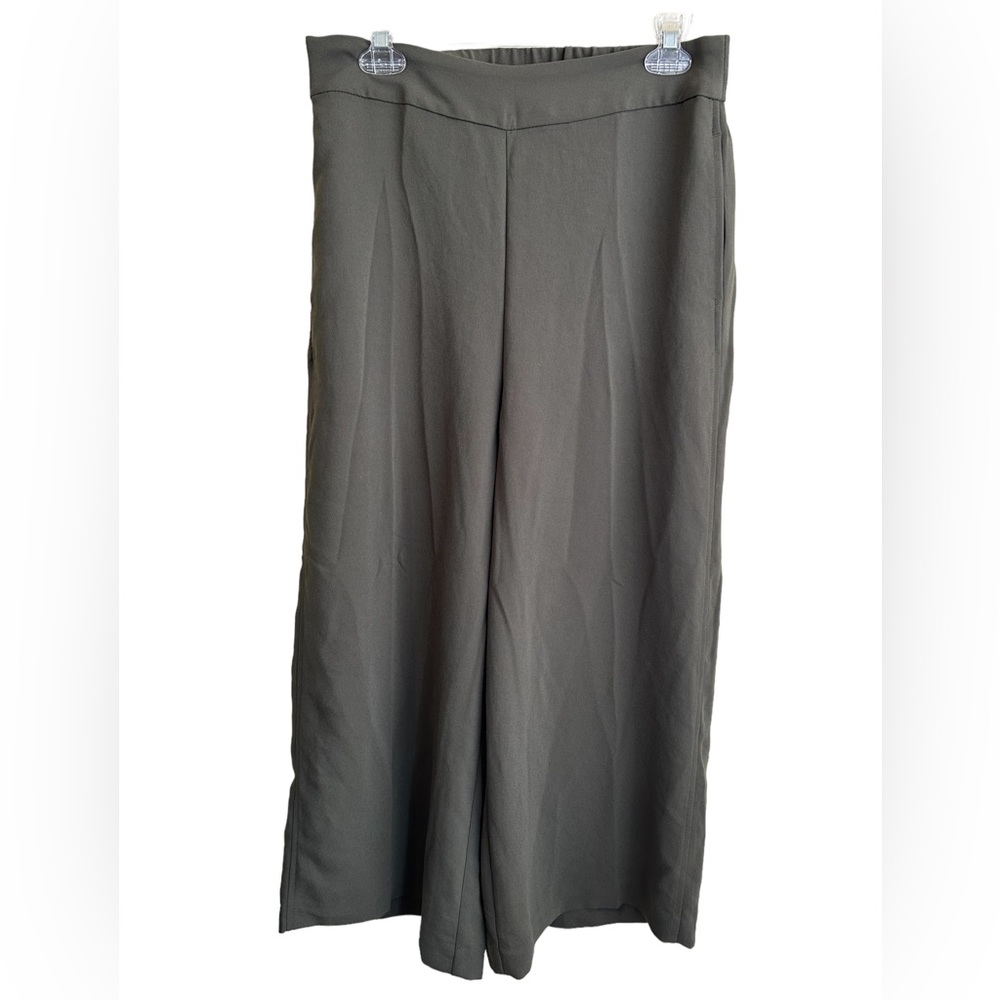 Madewell Olive Wide-Leg Pants